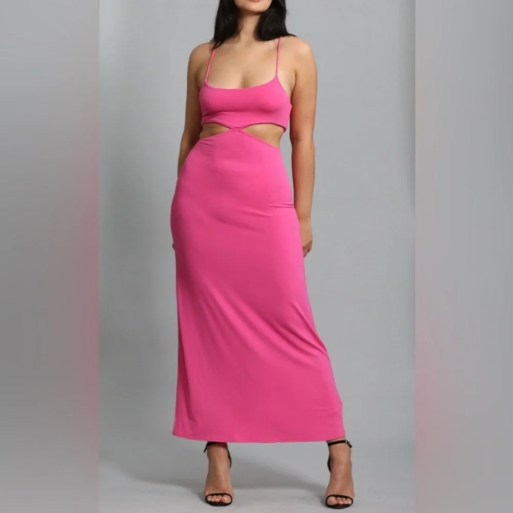 Free people beach piper dress magenta